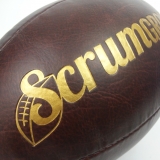 Pilka_retro_rugby_zlote_tloczenie_logo_reklama