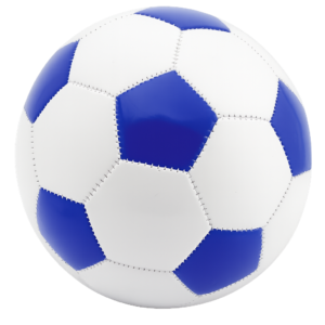 Piłka nożna do nogi biało niebieska