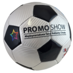 Piłka nożna biedronka Carbon lekko świecąca z napisem promoshow