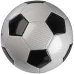 piłka do nogi typu biedronka z połyskującą powłoką