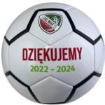 piłka nożna z przykładowym nadrukiem: dziękujemy