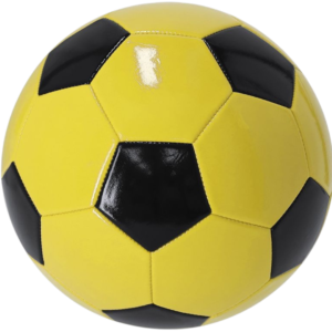 Zbliżenie na panele żółto-czarnej piłki Energy do nadruku reklamowego