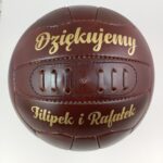 piłka retro, siatka, ze złotym nadrukiem, prezent