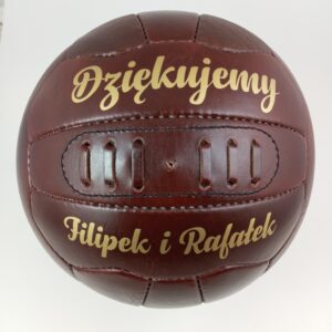 piłka retro, siatka, ze złotym nadrukiem, prezent